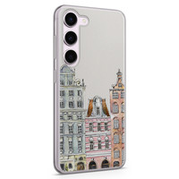 Leuke Telefoonhoesjes Samsung Galaxy S23 siliconen hoesje - Grachtenpandjes