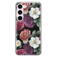 Leuke Telefoonhoesjes Samsung Galaxy S23 siliconen hoesje - Bloemenliefde