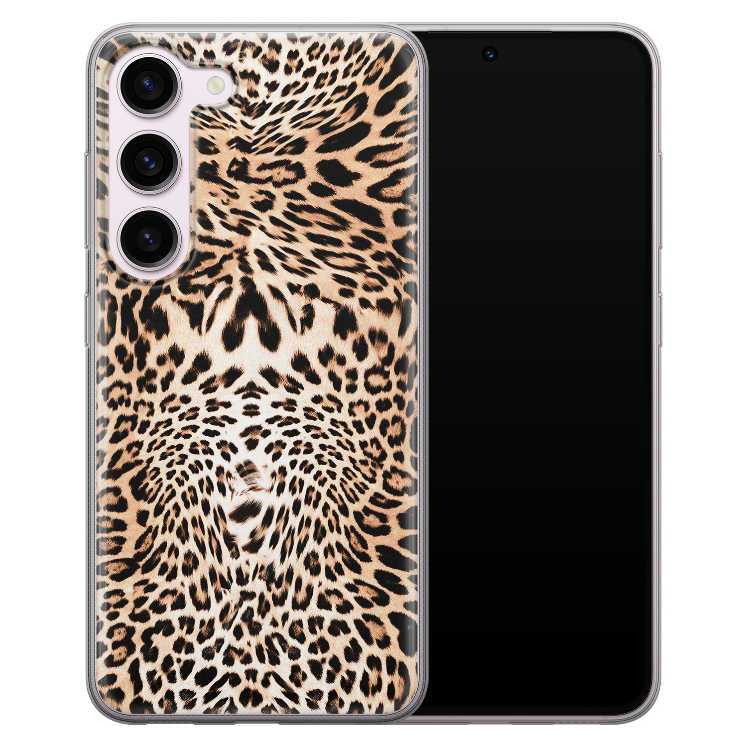 Leuke Telefoonhoesjes Samsung Galaxy S23 siliconen hoesje - Wild animal