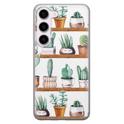 Leuke Telefoonhoesjes Samsung Galaxy S23 siliconen hoesje - Cactus