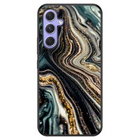 Leuke Telefoonhoesjes Samsung Galaxy A54 hoesje - Marmer swirl