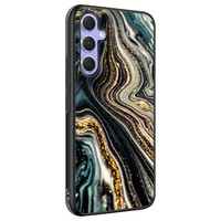 Leuke Telefoonhoesjes Samsung Galaxy A54 hoesje - Marmer swirl