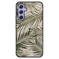Leuke Telefoonhoesjes Samsung Galaxy A54 hoesje - Palm leaves