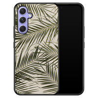 Leuke Telefoonhoesjes Samsung Galaxy A54 hoesje - Palm leaves