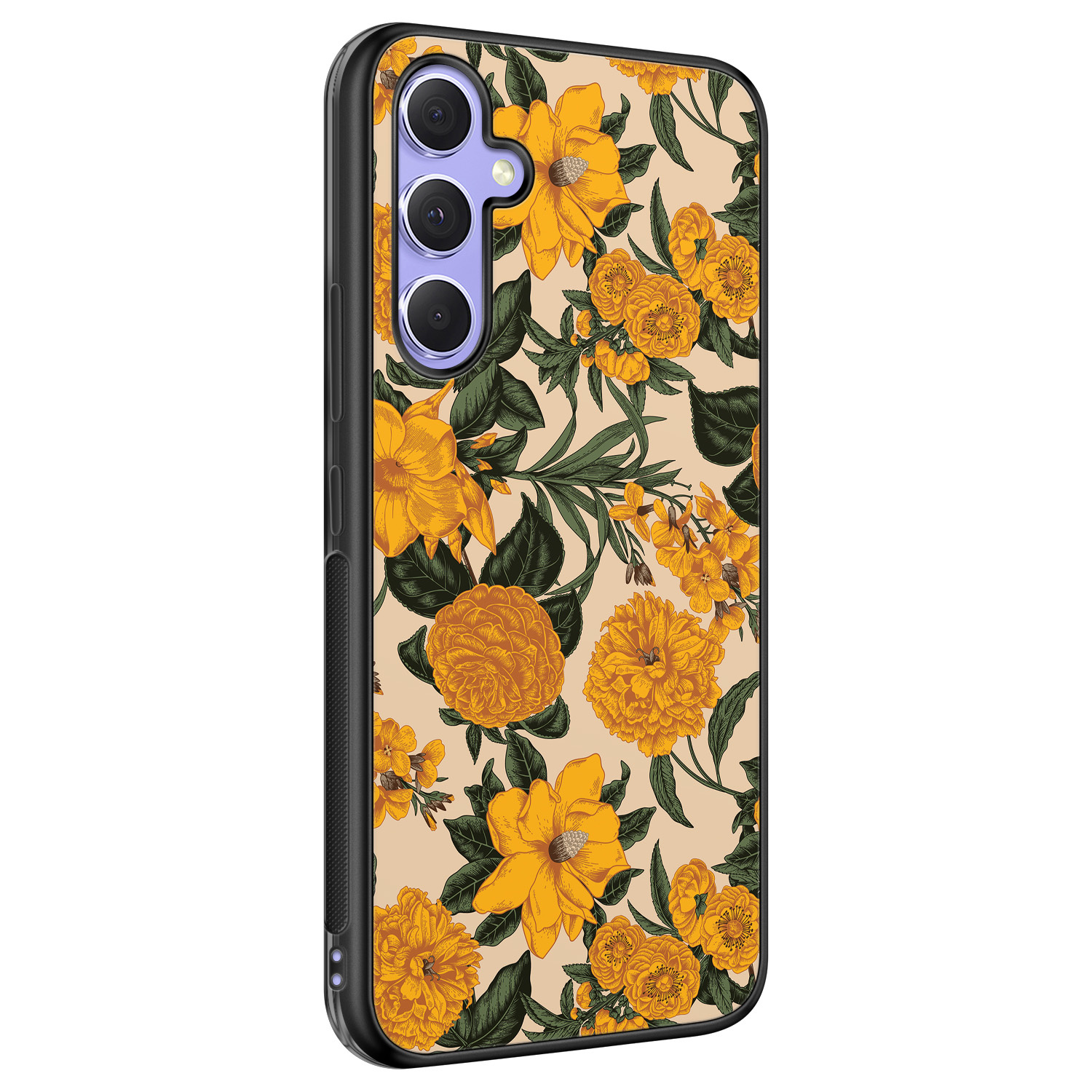 Leuke Telefoonhoesjes Samsung Galaxy A54 hoesje - Retro flowers