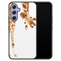 Leuke Telefoonhoesjes Samsung Galaxy A54 hoesje - Giraffe peekaboo