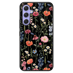 Leuke Telefoonhoesjes Samsung Galaxy A54 hoesje - Dark flowers