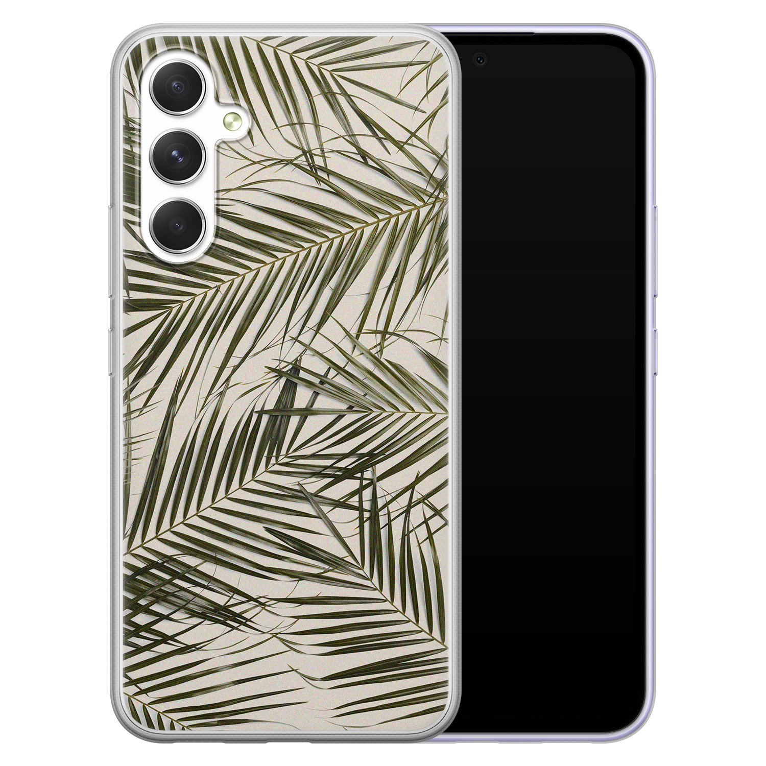 Leuke Telefoonhoesjes Samsung Galaxy A54 siliconen hoesje - Leave me alone