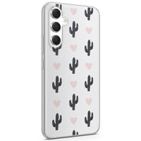 Leuke Telefoonhoesjes Samsung Galaxy A54 siliconen hoesje - Cactus love