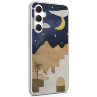 Leuke Telefoonhoesjes Samsung Galaxy A54 siliconen hoesje - Desert night