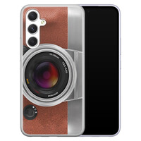 Leuke Telefoonhoesjes Samsung Galaxy A54 siliconen hoesje - Vintage camera