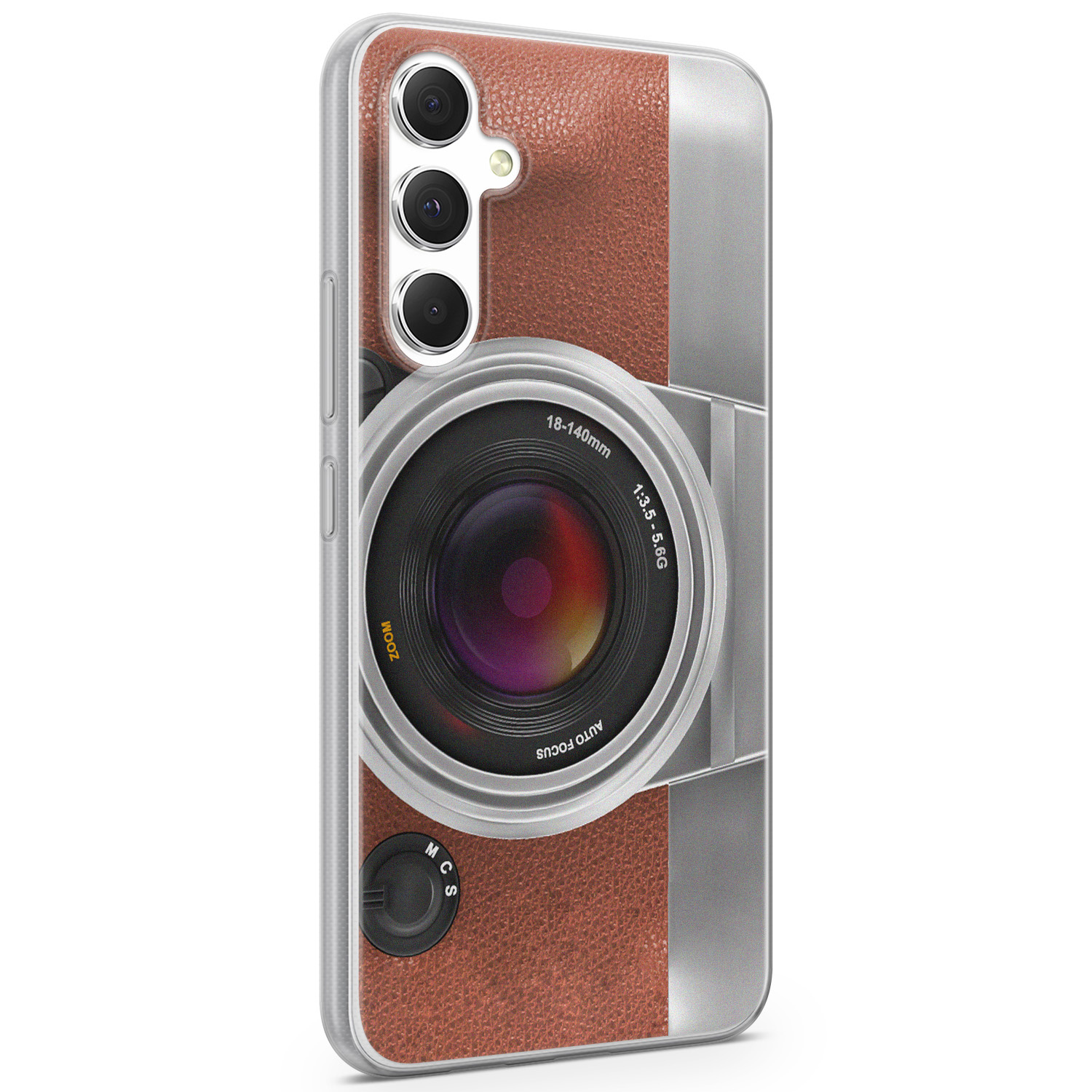 Leuke Telefoonhoesjes Samsung Galaxy A54 siliconen hoesje - Vintage camera