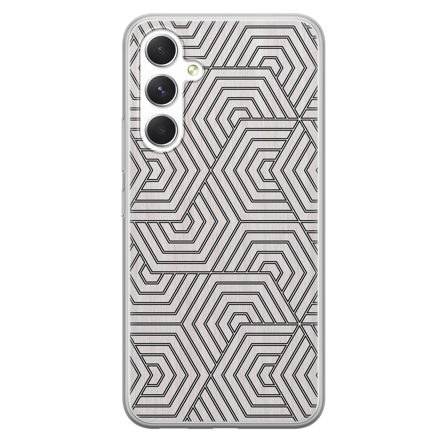 Leuke Telefoonhoesjes Samsung Galaxy A54 siliconen hoesje - Geometrisch