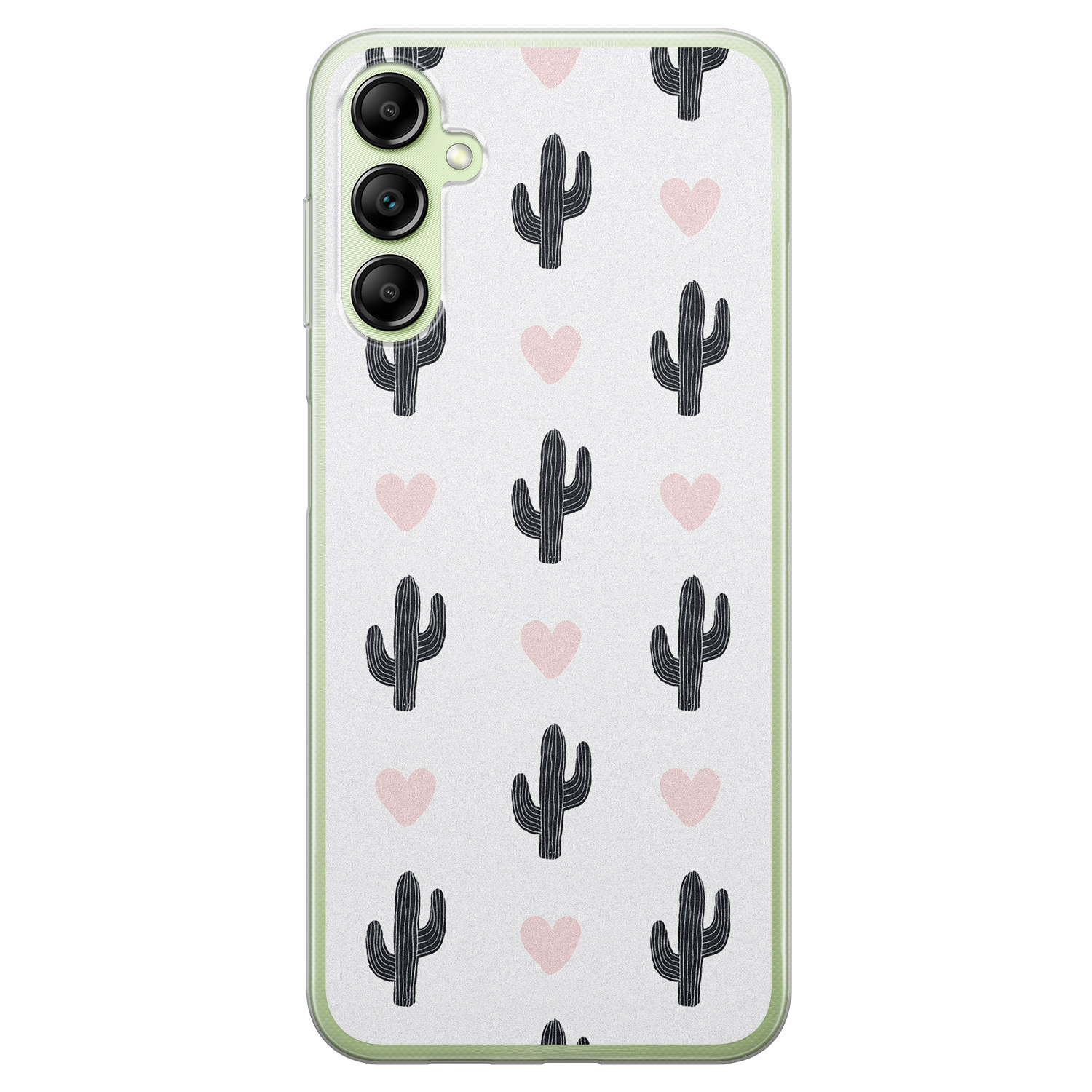 Leuke Telefoonhoesjes Samsung Galaxy A14 siliconen hoesje - Cactus love