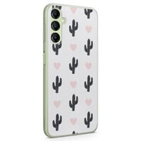 Leuke Telefoonhoesjes Samsung Galaxy A14 siliconen hoesje - Cactus love