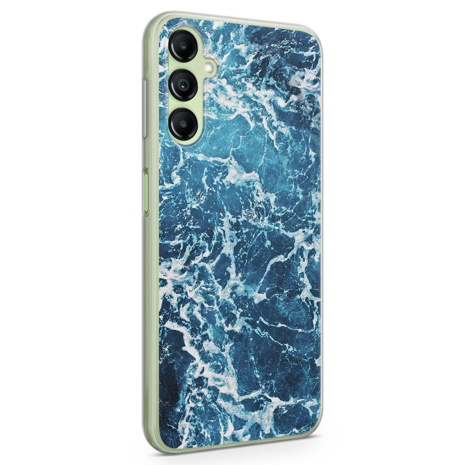 Leuke Telefoonhoesjes Samsung Galaxy A14 siliconen hoesje - Ocean blue
