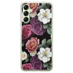 Leuke Telefoonhoesjes Samsung Galaxy A14 siliconen hoesje - Bloemenliefde