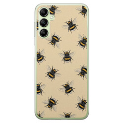 Leuke Telefoonhoesjes Samsung Galaxy A14 siliconen hoesje - Bee happy