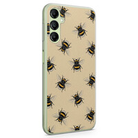 Leuke Telefoonhoesjes Samsung Galaxy A14 siliconen hoesje - Bee happy