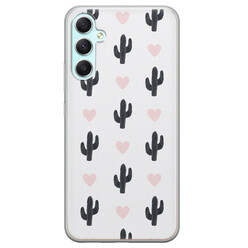 Leuke Telefoonhoesjes Samsung Galaxy A34 siliconen hoesje - Cactus love