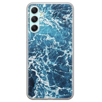Leuke Telefoonhoesjes Samsung Galaxy A34 siliconen hoesje - Ocean blue