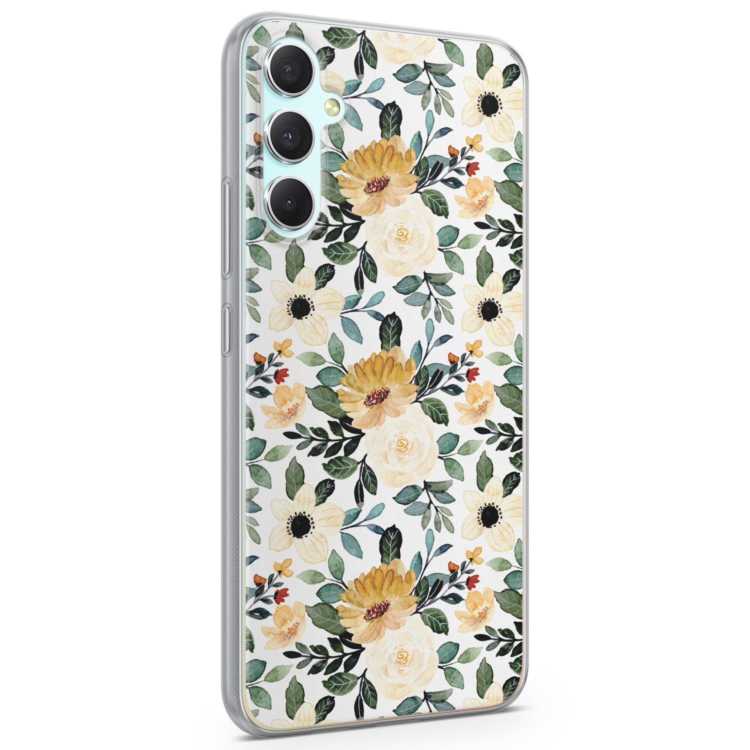 Leuke Telefoonhoesjes Samsung Galaxy A34 siliconen hoesje - Lovely flower