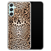 Leuke Telefoonhoesjes Samsung Galaxy A34 siliconen hoesje - Wild animal