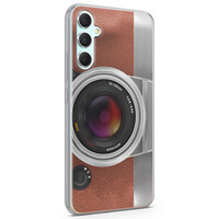 Leuke Telefoonhoesjes Samsung Galaxy A34 siliconen hoesje - Vintage camera