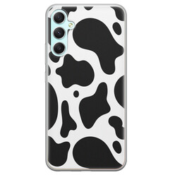Leuke Telefoonhoesjes Samsung Galaxy A34 siliconen hoesje - Koeienprint
