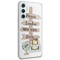Leuke Telefoonhoesjes Samsung Galaxy A34 siliconen hoesje - Where to go next