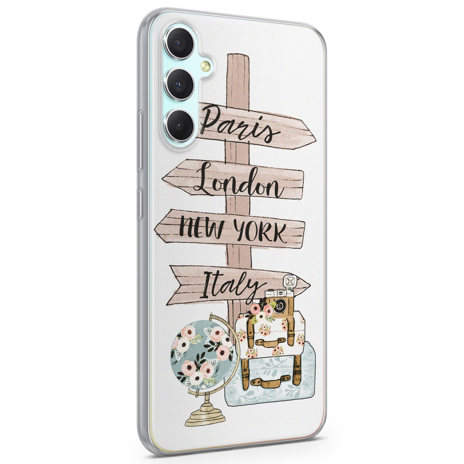 Leuke Telefoonhoesjes Samsung Galaxy A34 siliconen hoesje - Where to go next