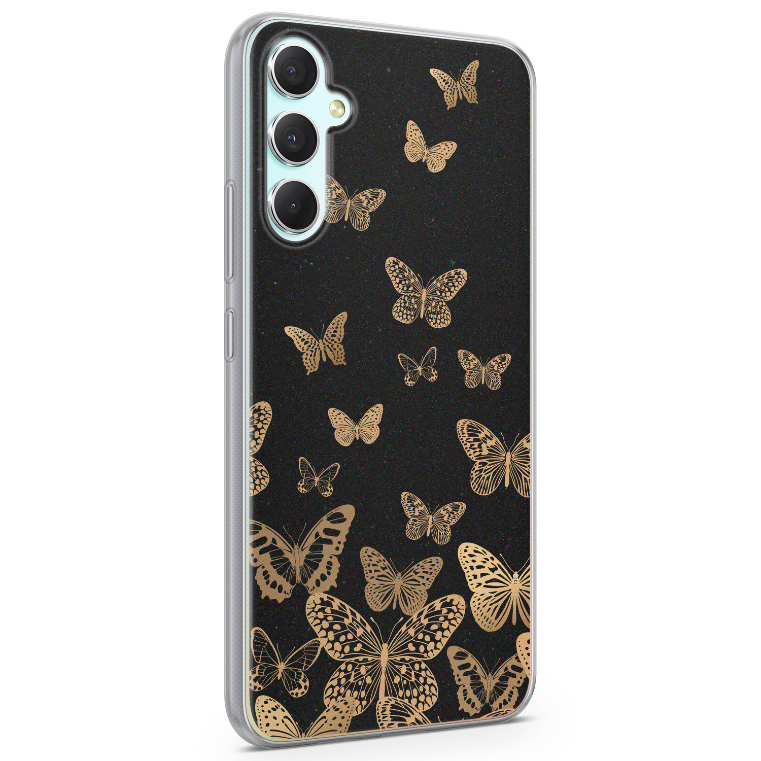 Leuke Telefoonhoesjes Samsung Galaxy A34 siliconen hoesje - Vlinders