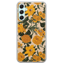 Leuke Telefoonhoesjes Samsung Galaxy A34 siliconen hoesje - Retro flowers