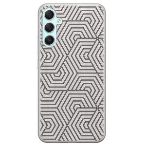Leuke Telefoonhoesjes Samsung Galaxy A34 siliconen hoesje - Geometrisch