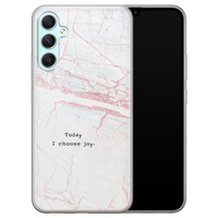 Leuke Telefoonhoesjes Samsung Galaxy A34 siliconen hoesje - Today I choose joy