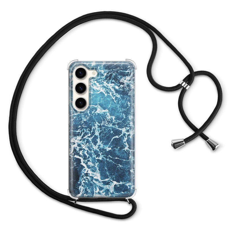 Leuke Telefoonhoesjes Samsung Galaxy S23 hoesje met koord - Oceaan