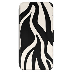 Leuke Telefoonhoesjes iPhone 14 bookcase leer - Zebra