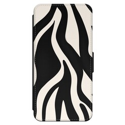 Leuke Telefoonhoesjes iPhone 14 Pro bookcase leer - Zebra
