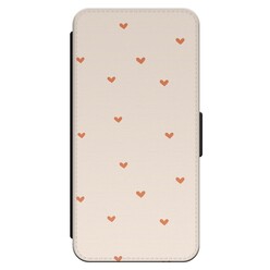 Leuke Telefoonhoesjes iPhone 14 Pro Max bookcase leer - Cute hearts