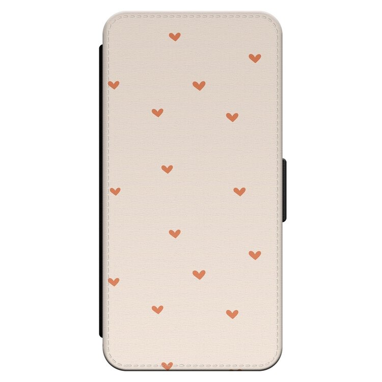 Leuke Telefoonhoesjes iPhone 14 Pro Max bookcase leer - Cute hearts
