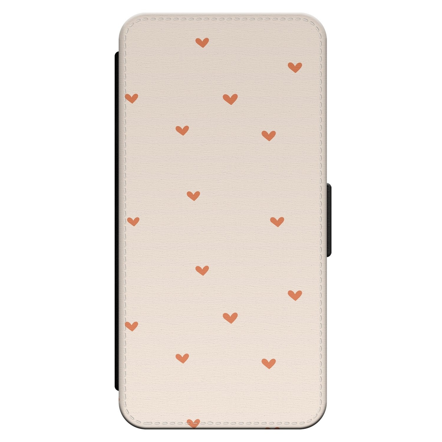 Leuke Telefoonhoesjes iPhone 14 Pro Max bookcase leer - Cute hearts