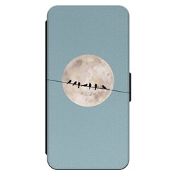 Leuke Telefoonhoesjes iPhone 14 Pro Max bookcase leer - Moon birds