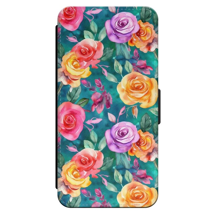 Leuke Telefoonhoesjes iPhone 14 Pro Max bookcase leer - Rozen