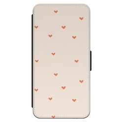 Leuke Telefoonhoesjes iPhone 13 bookcase leer - Cute hearts