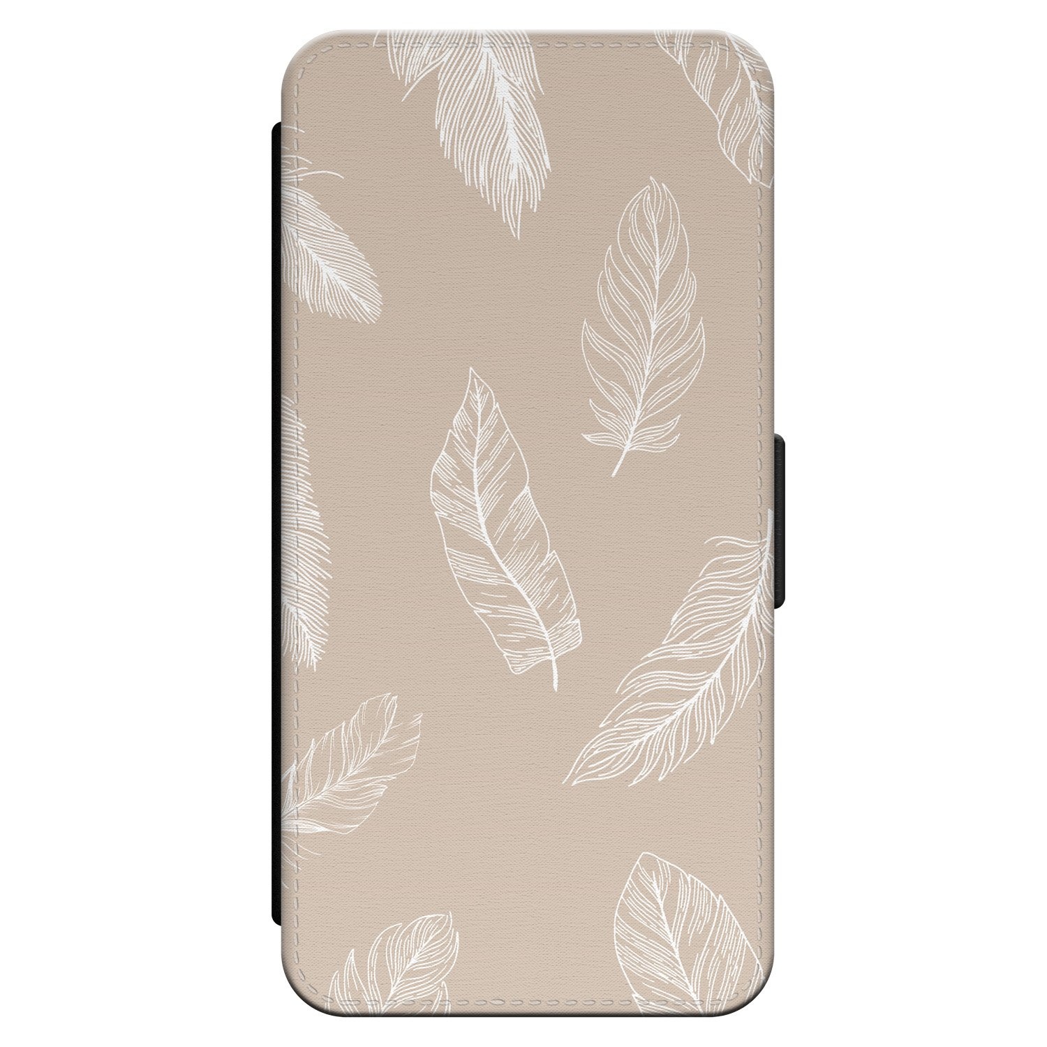 Leuke Telefoonhoesjes iPhone 13 bookcase leer - Veren