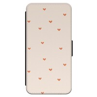 Leuke Telefoonhoesjes iPhone 13 Pro bookcase leer - Cute hearts