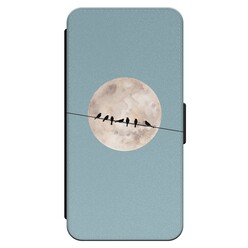 Leuke Telefoonhoesjes iPhone 13 Pro bookcase leer - Moon birds