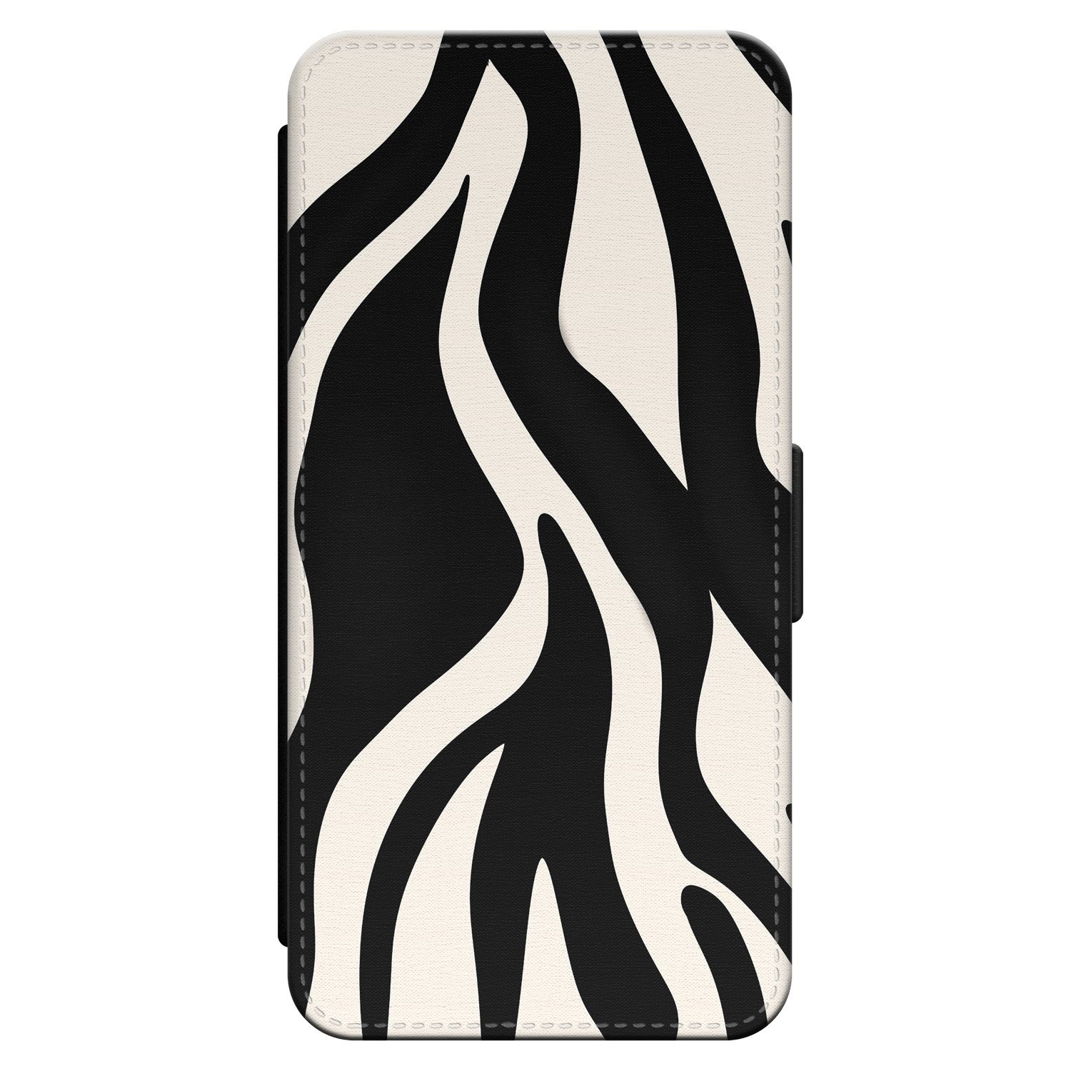 Leuke Telefoonhoesjes iPhone 12 (Pro) bookcase leer - Zebra