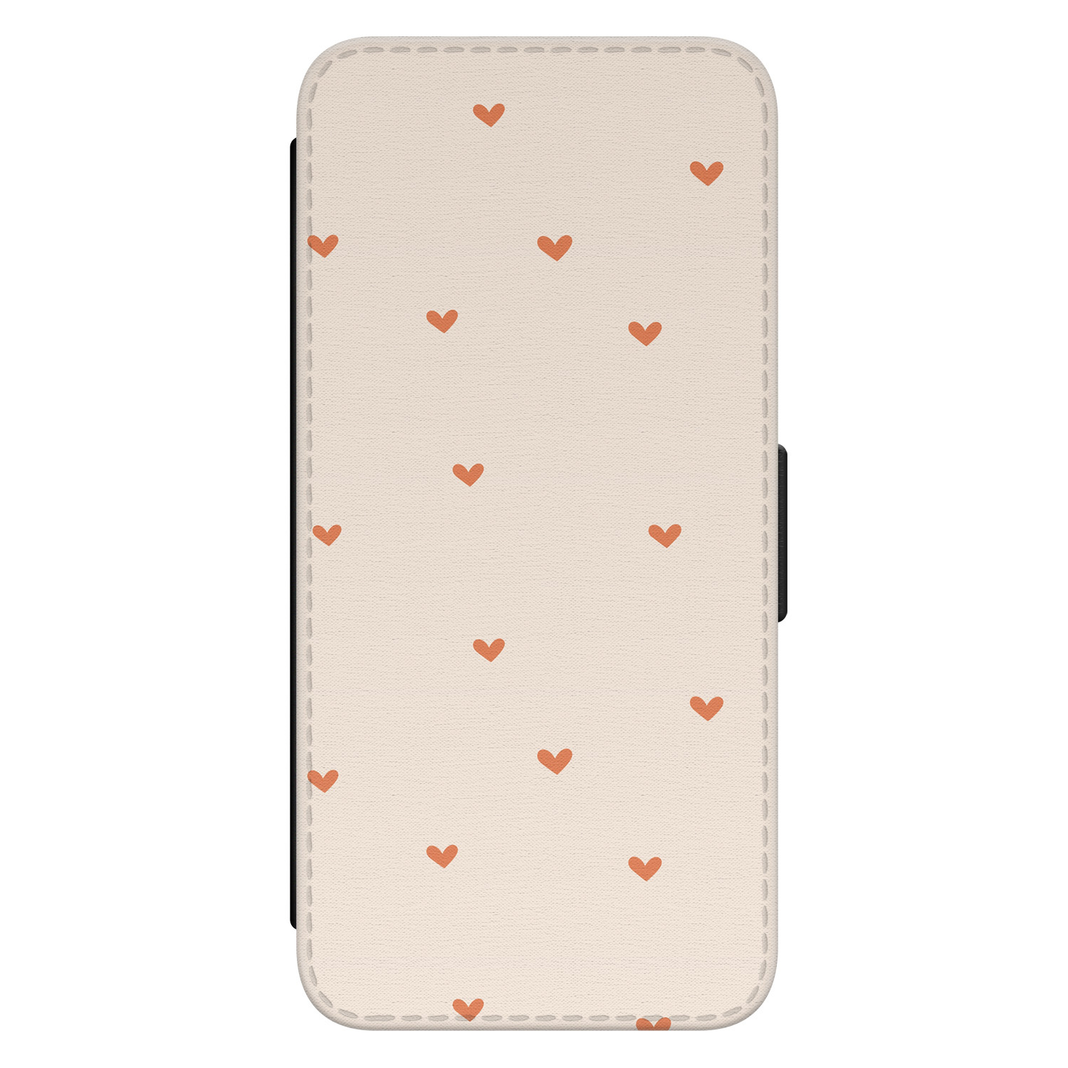 Leuke Telefoonhoesjes Samsung Galaxy S23 bookcase leer - Cute hearts