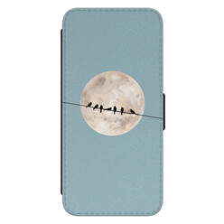 Leuke Telefoonhoesjes Samsung Galaxy S23 bookcase leer - Moon birds